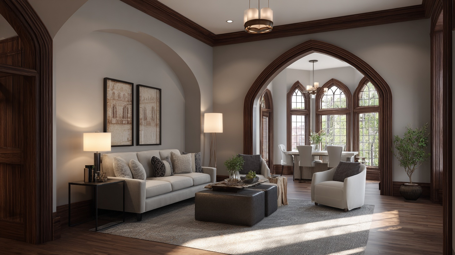 1 install pointed arch doorways