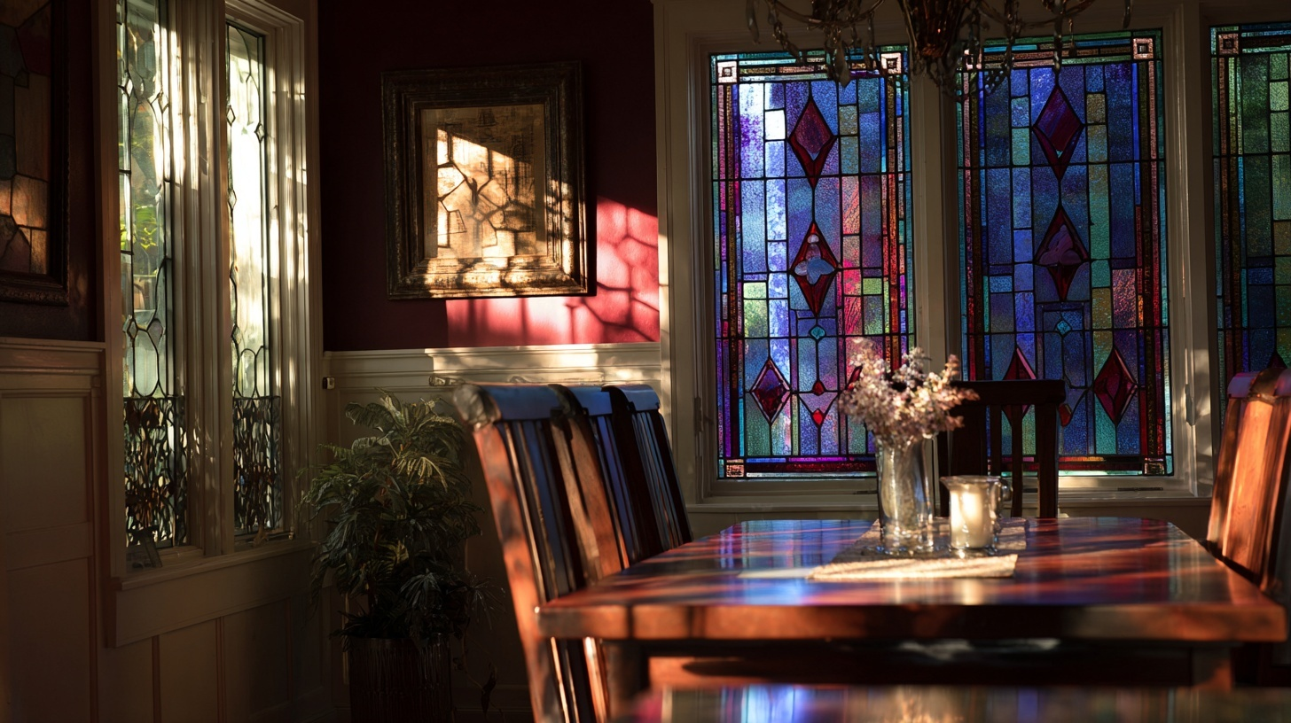 2 add stained glass windows