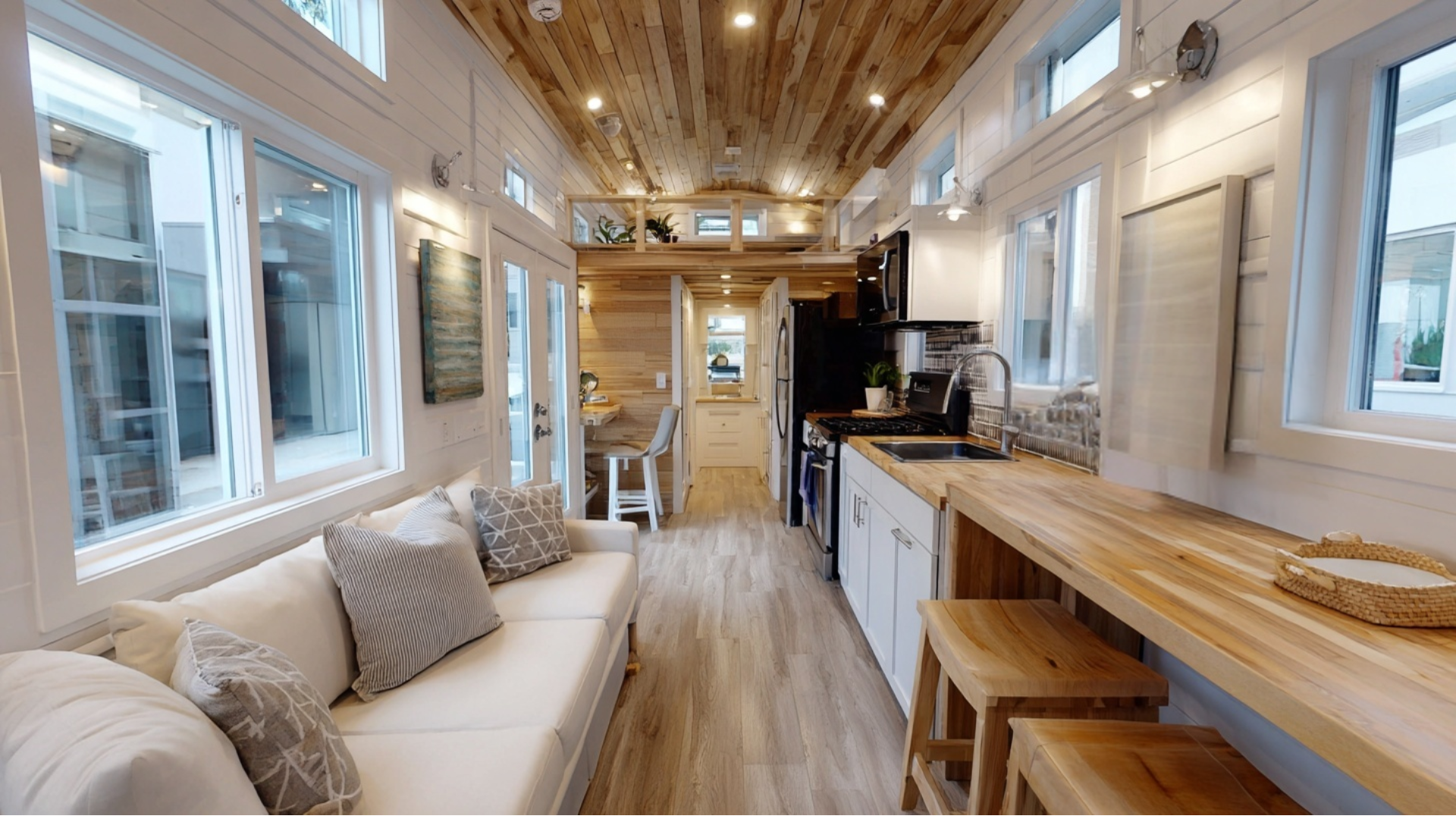 5 galley kitchen with living extension