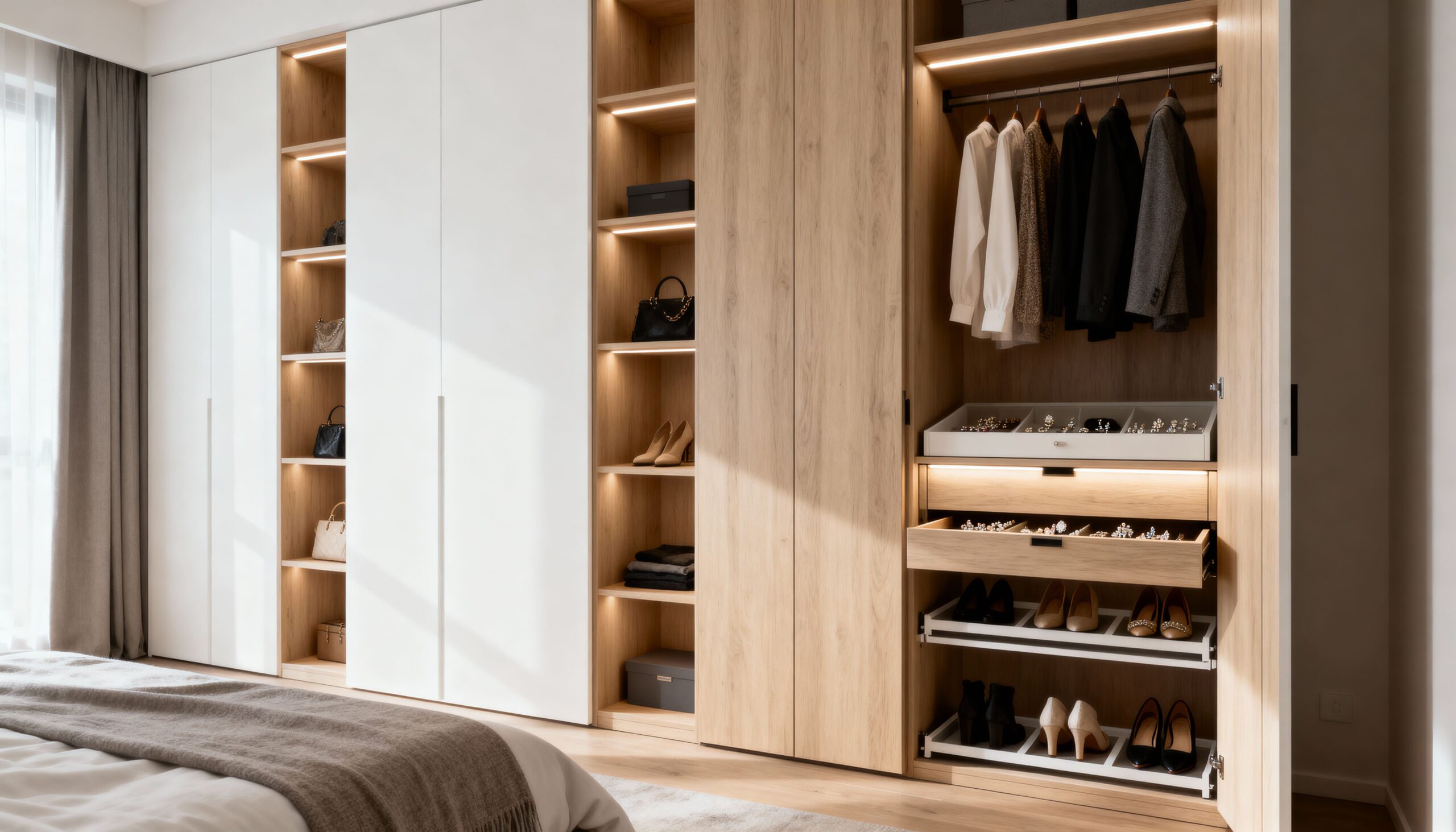 add built in wardrobes for sleek storage