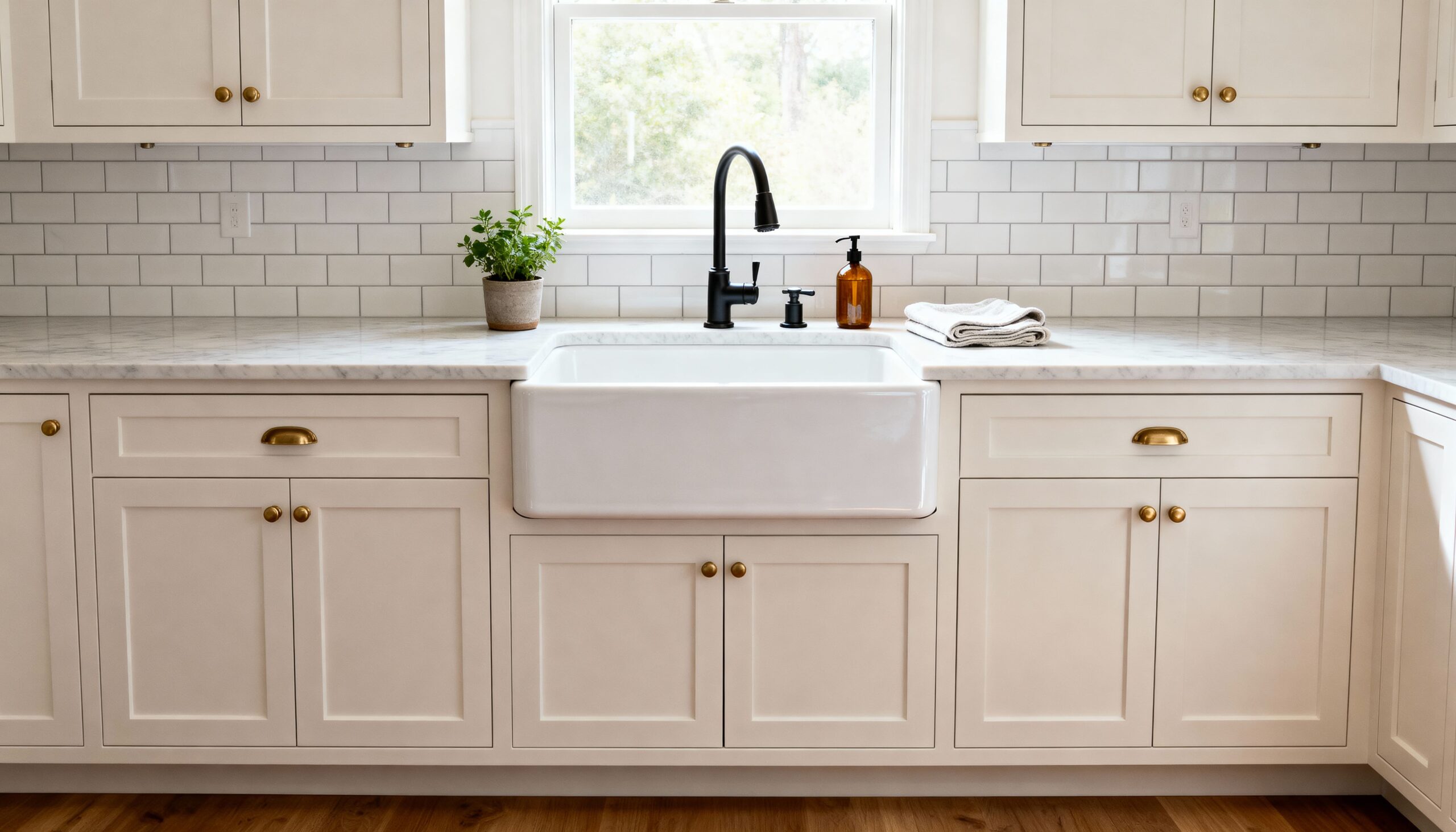 after farmhouse sink