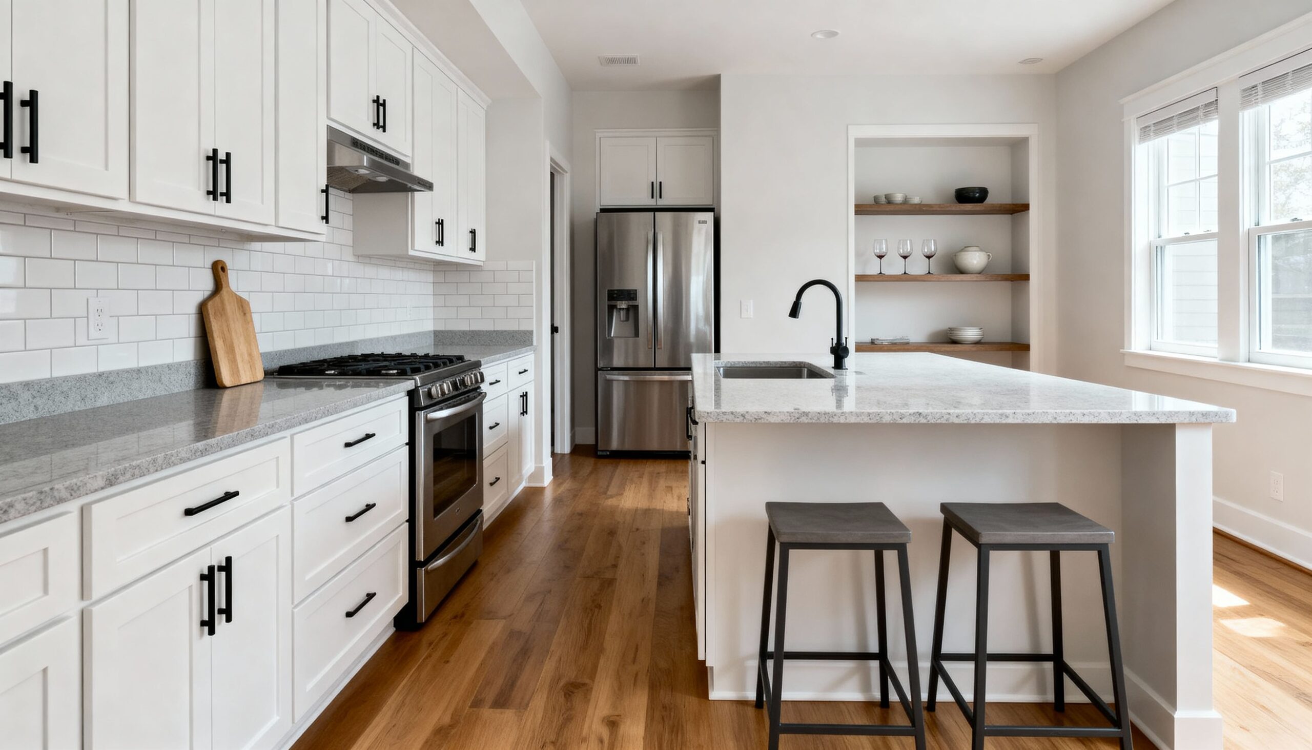 after peninsular kitchen