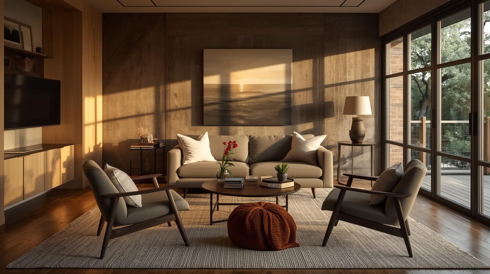 angle furniture for visual interest