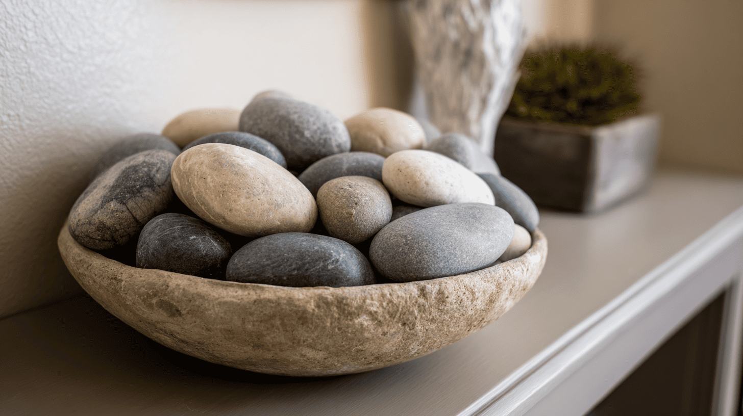 beach stone decor