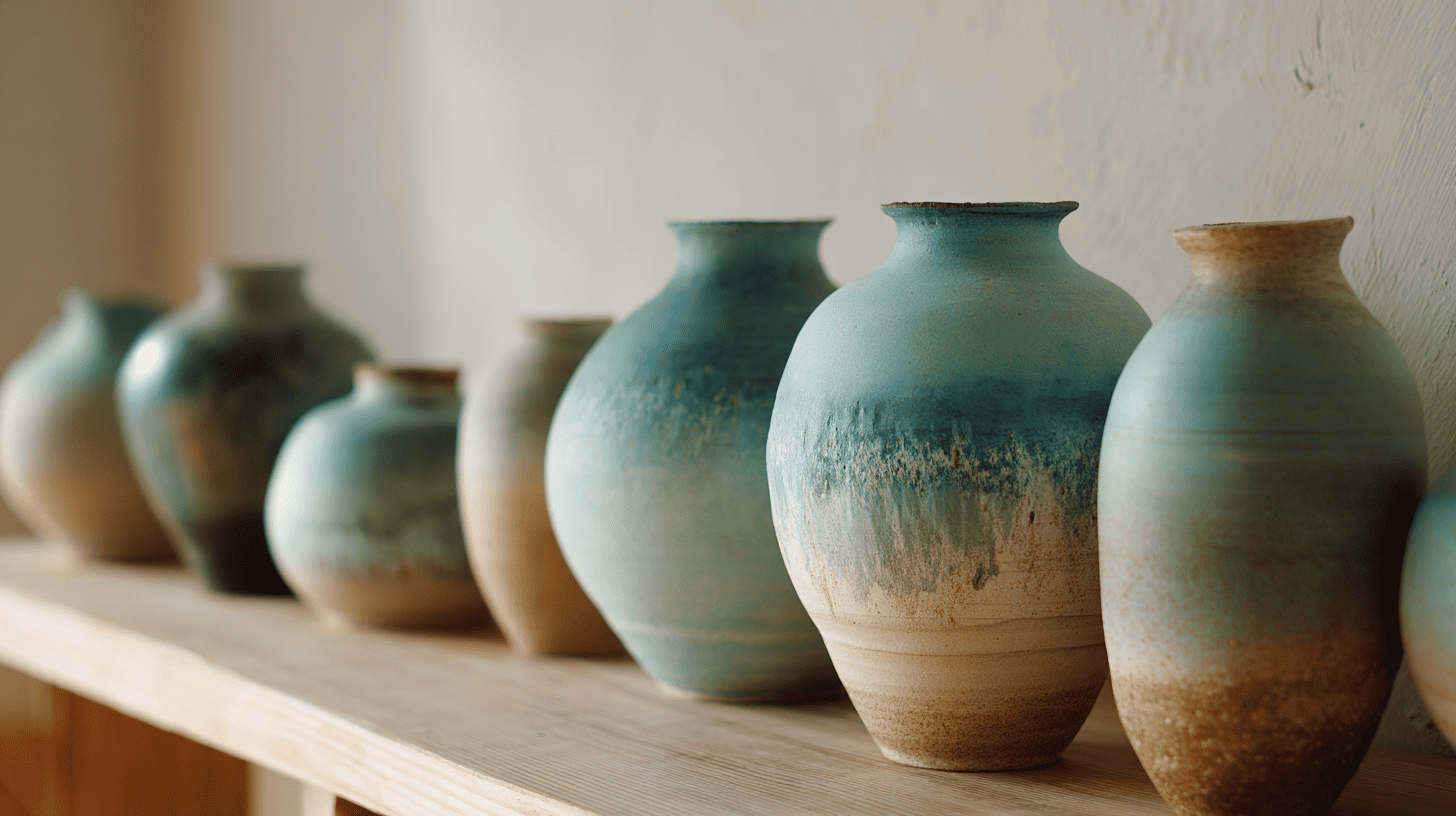 beach themed pottery