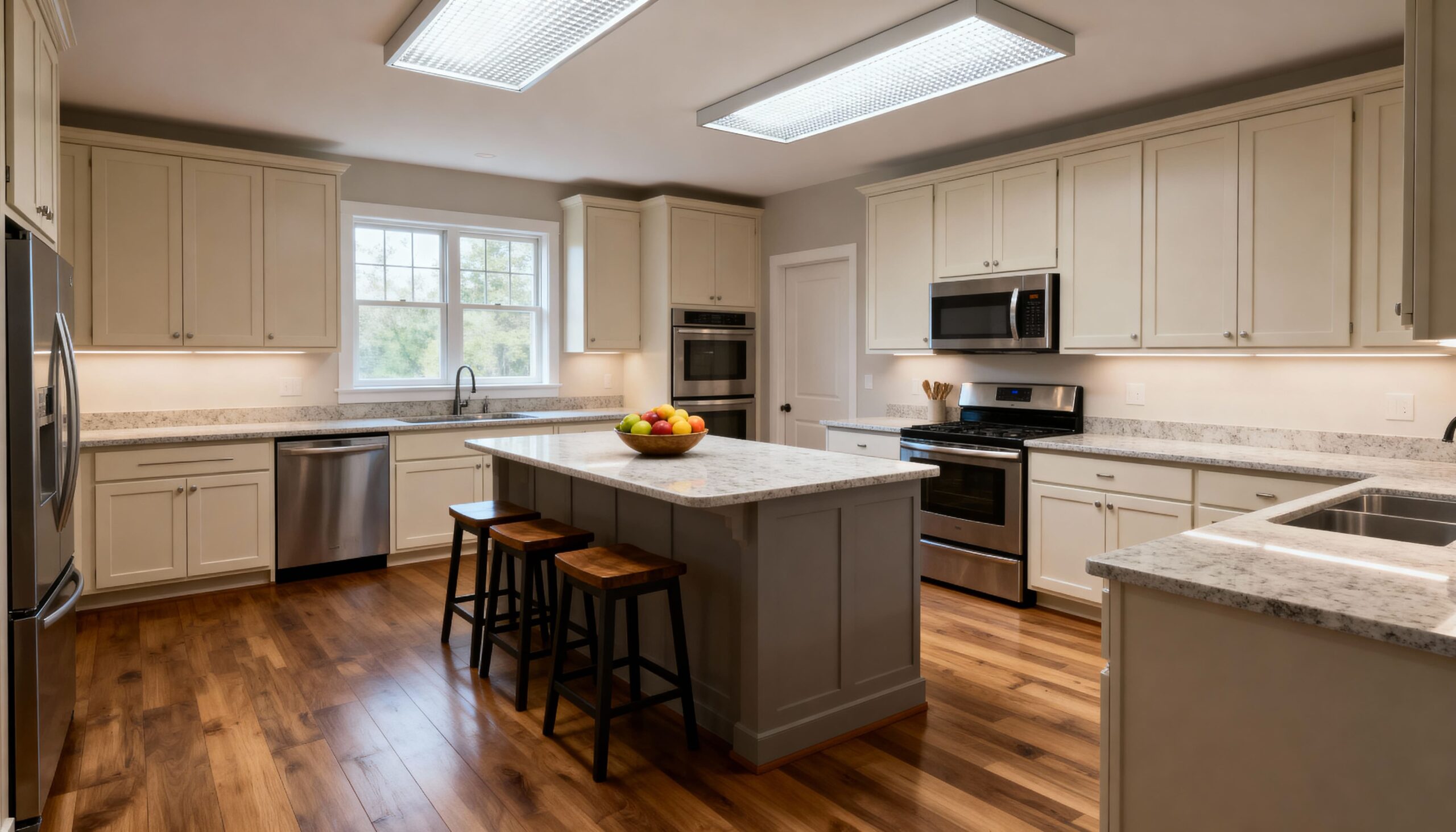 before fluorescent lights