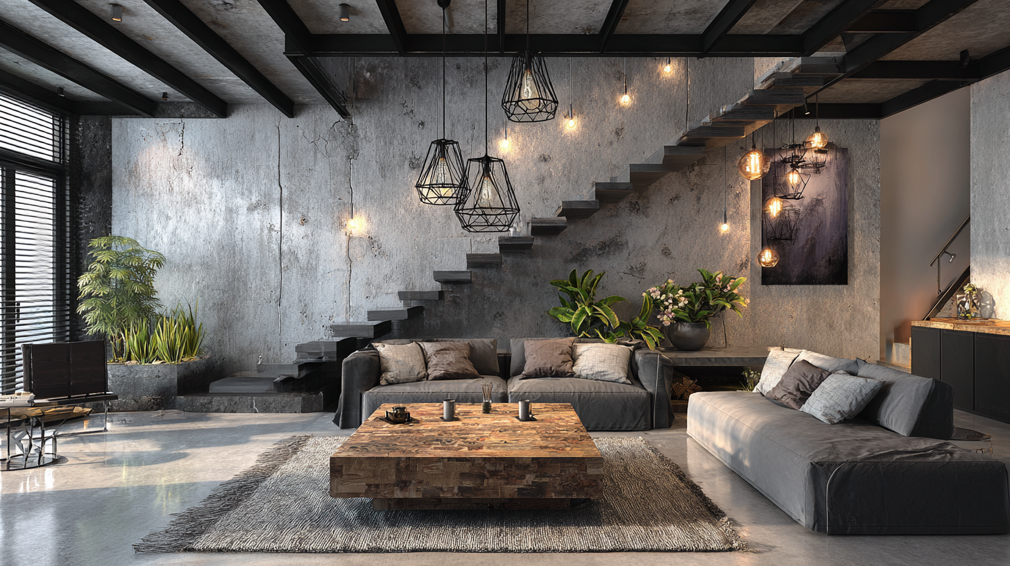 brutalist interior design