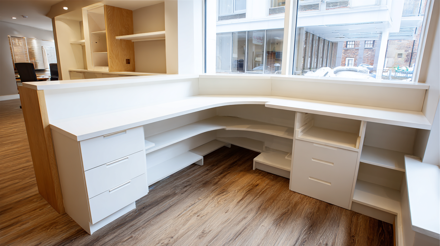 built in reception desks
