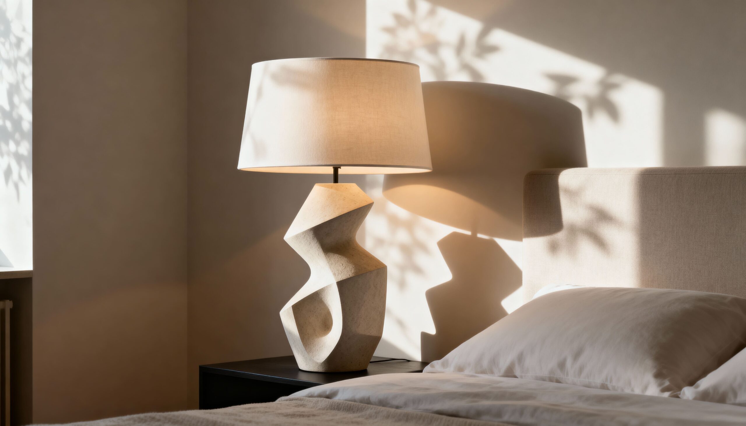 Choose Sculptural Bedside Lamps