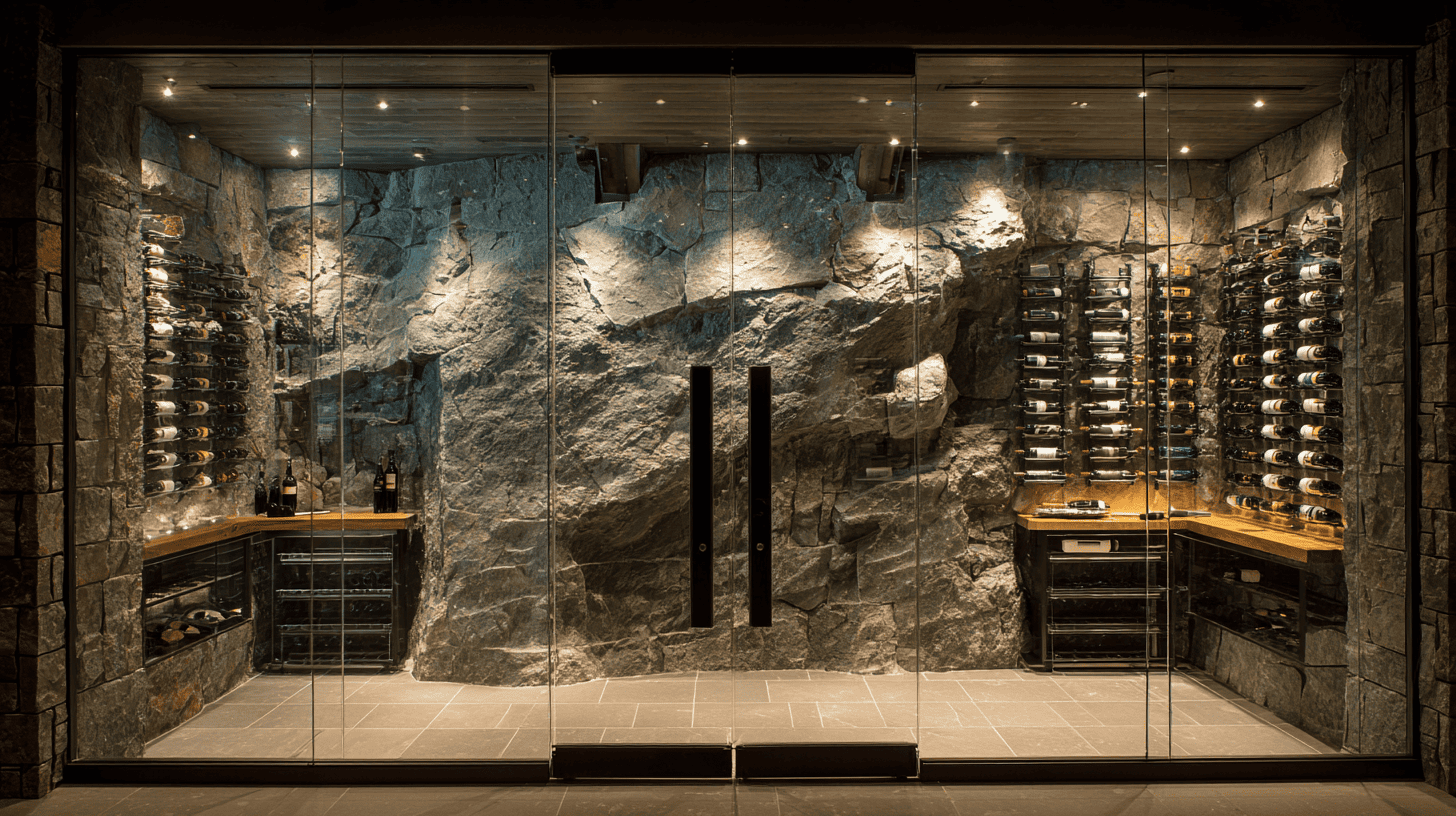 climate controlled wine storage areas