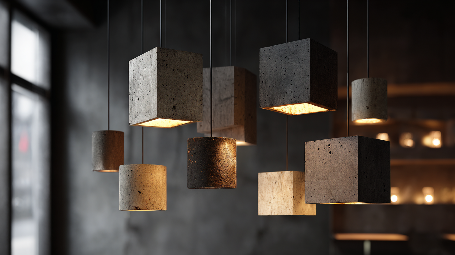 concrete and steel light combinations