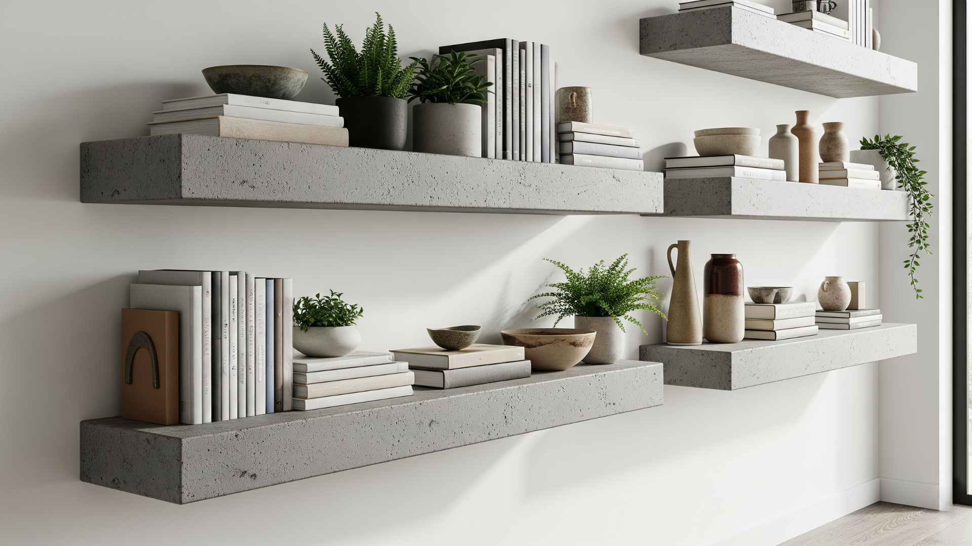 concrete shelving systems
