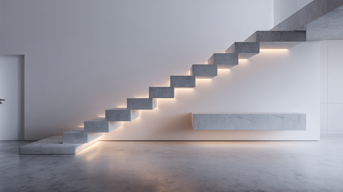 concrete staircase designs