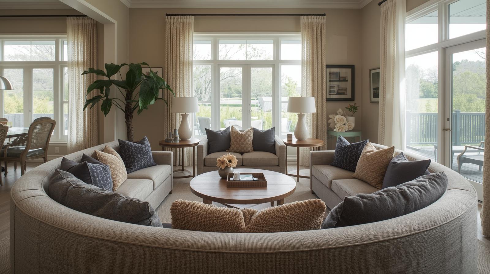 create a conversation pit layout