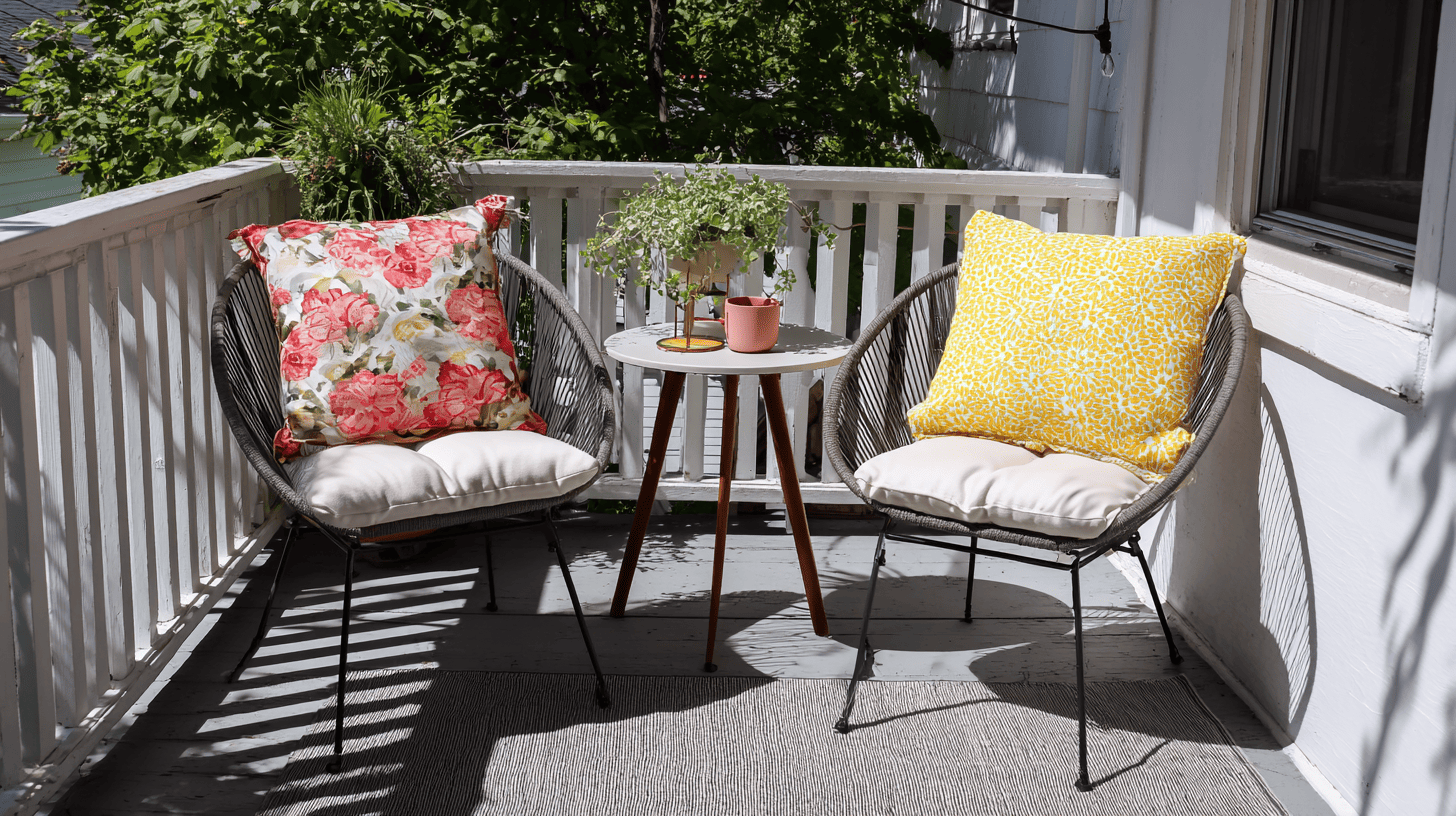 create a seating area with chairs