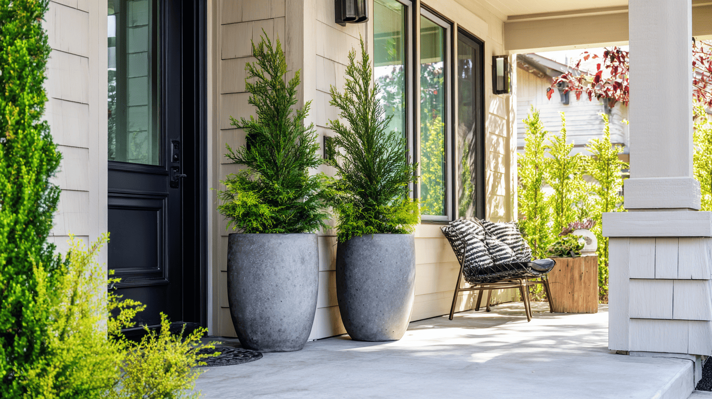 create privacy with plants