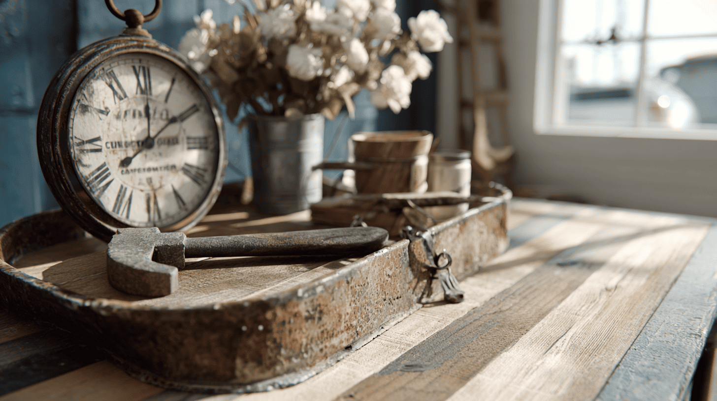 curated accessories and vintage details