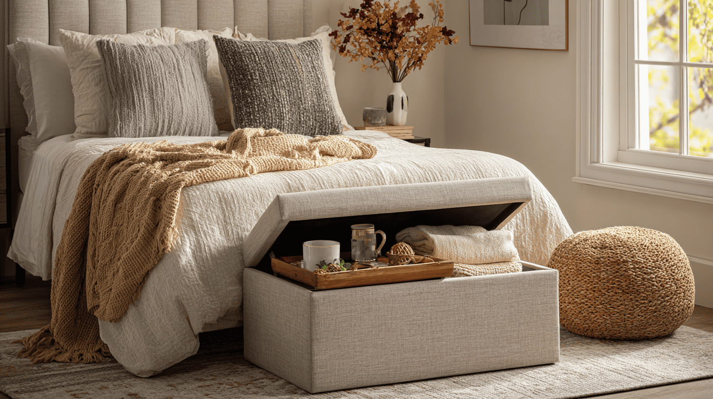 cute storage ottoman solutions