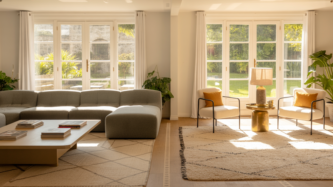 divided seating areas for large open spaces