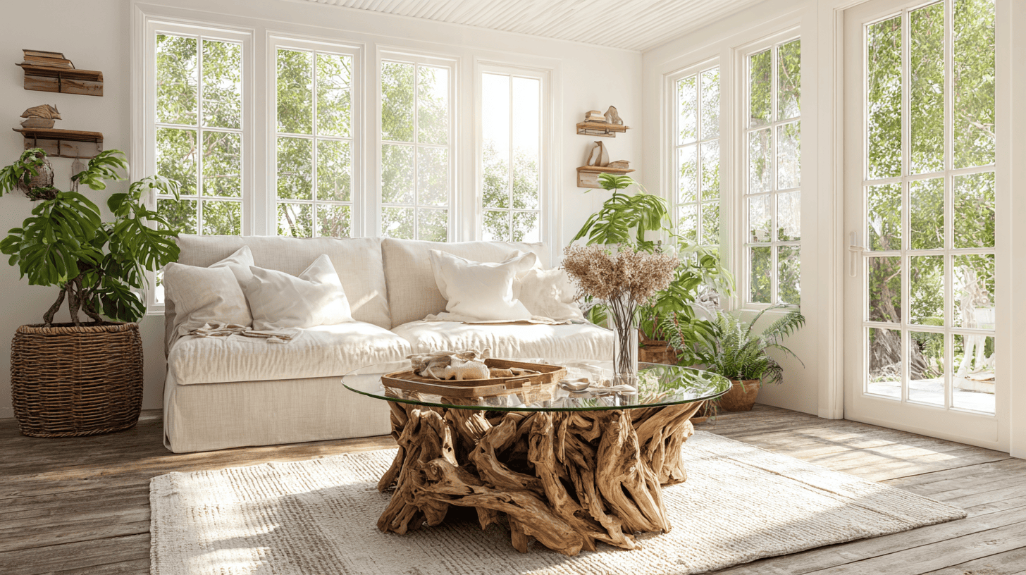 driftwood accent furniture and decor