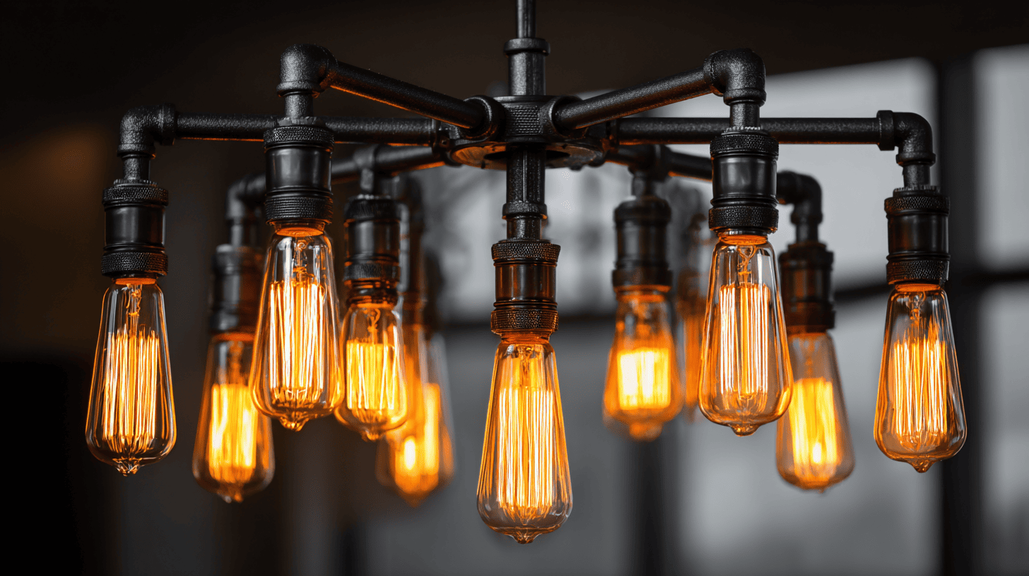 edison bulb chandeliers