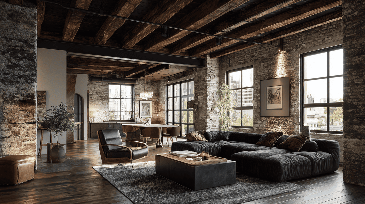 exposed ceiling beams