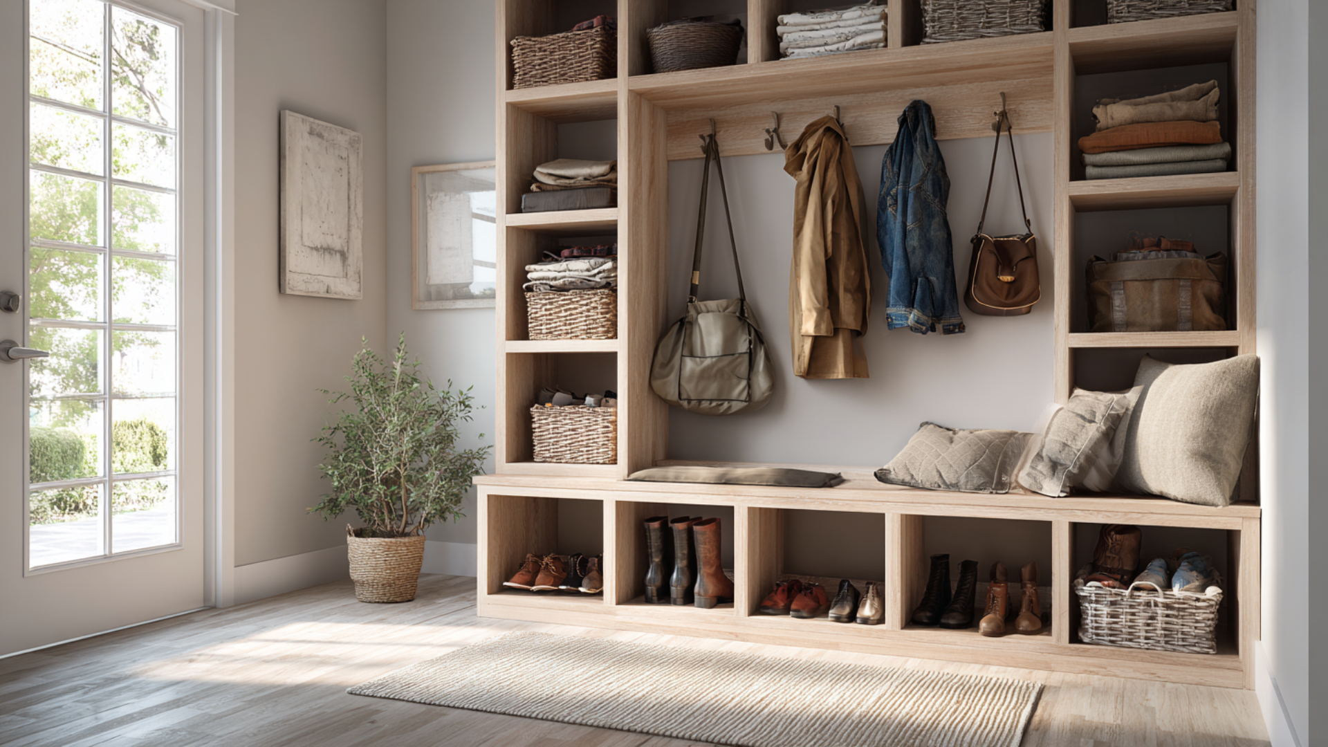 functional mudroom design