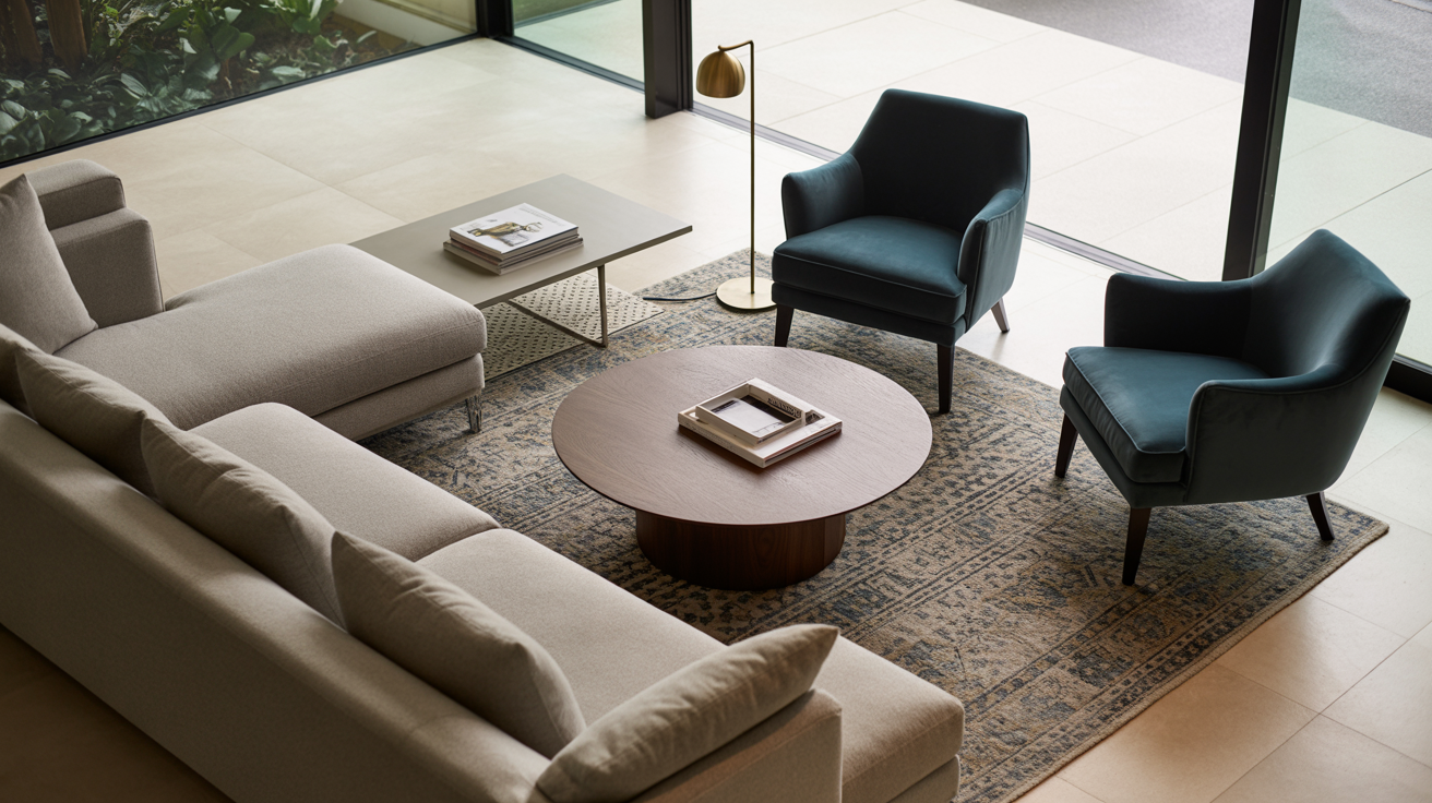 furniture placement for flow