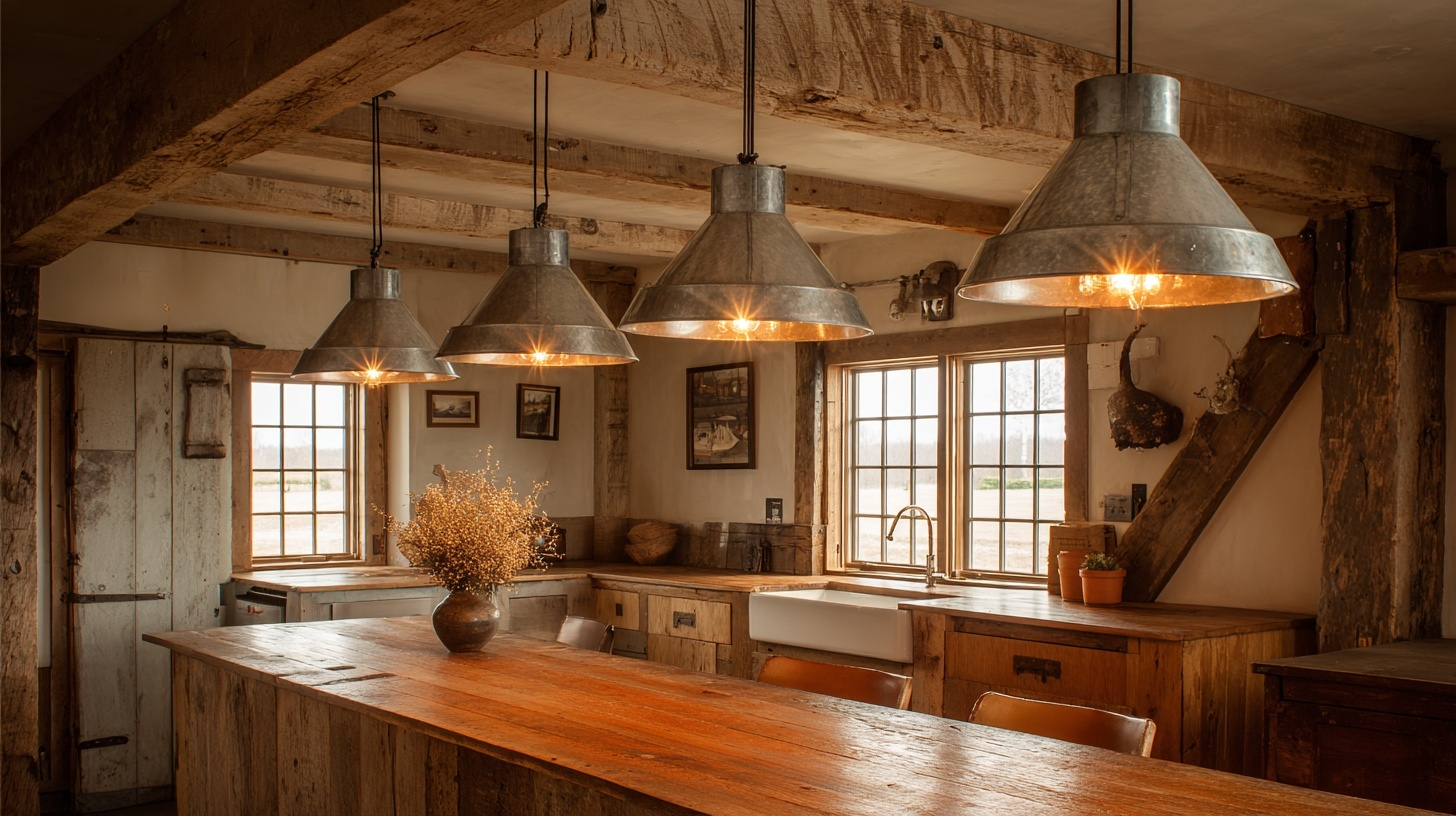 galvanized light fixtures