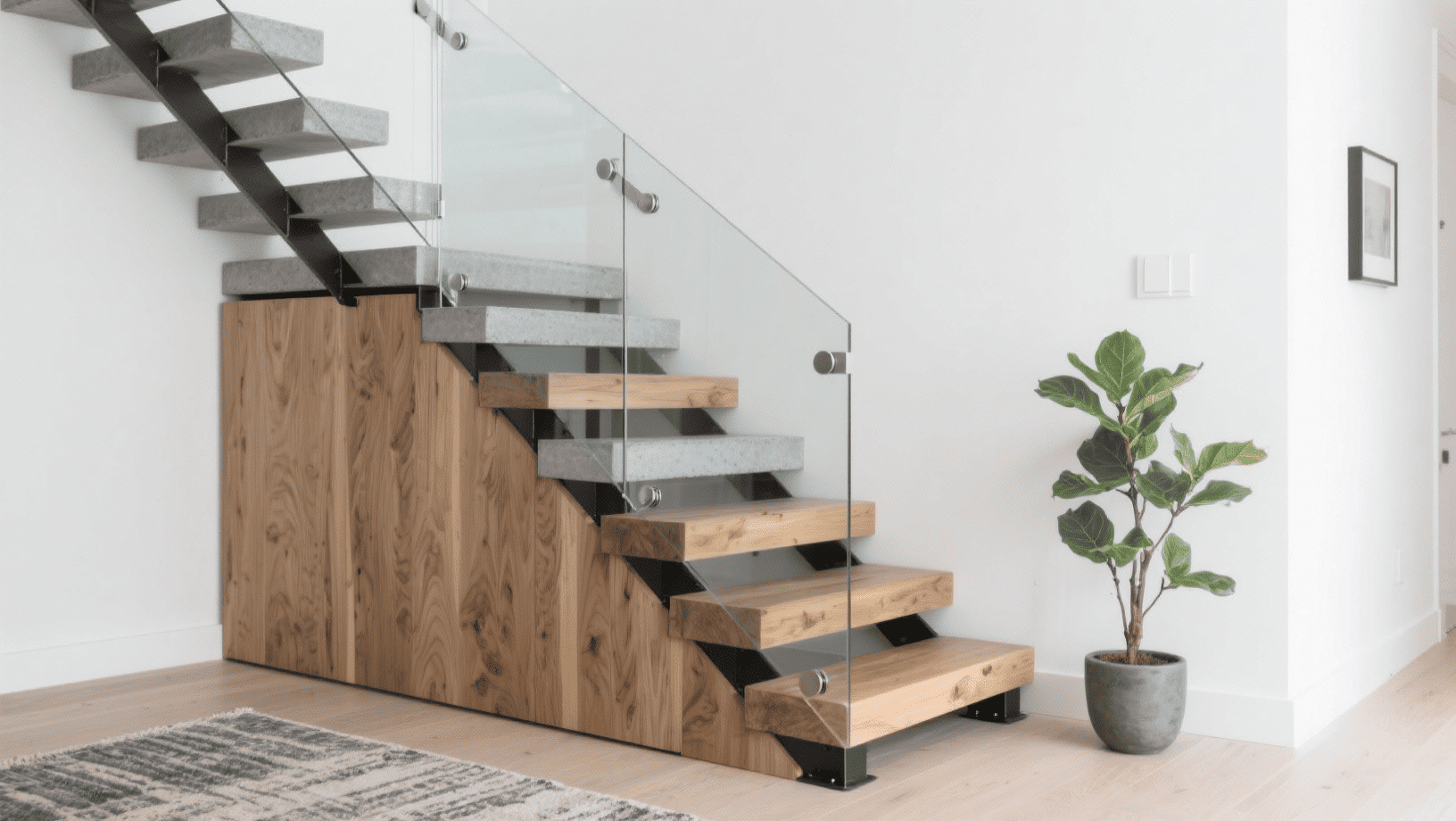 glass staircase design elements