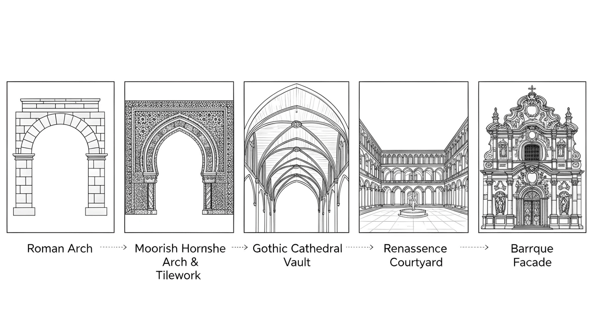 history and evolution of spanish architecture