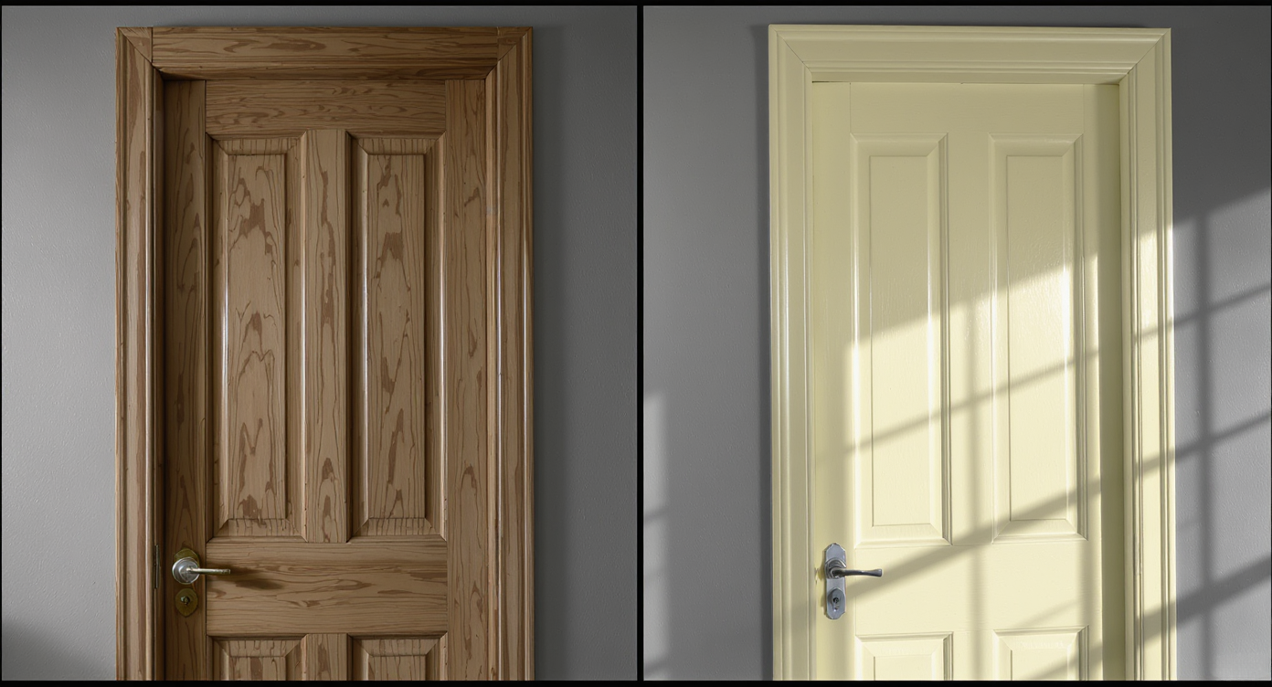 how to paint a door with a perfect professional look