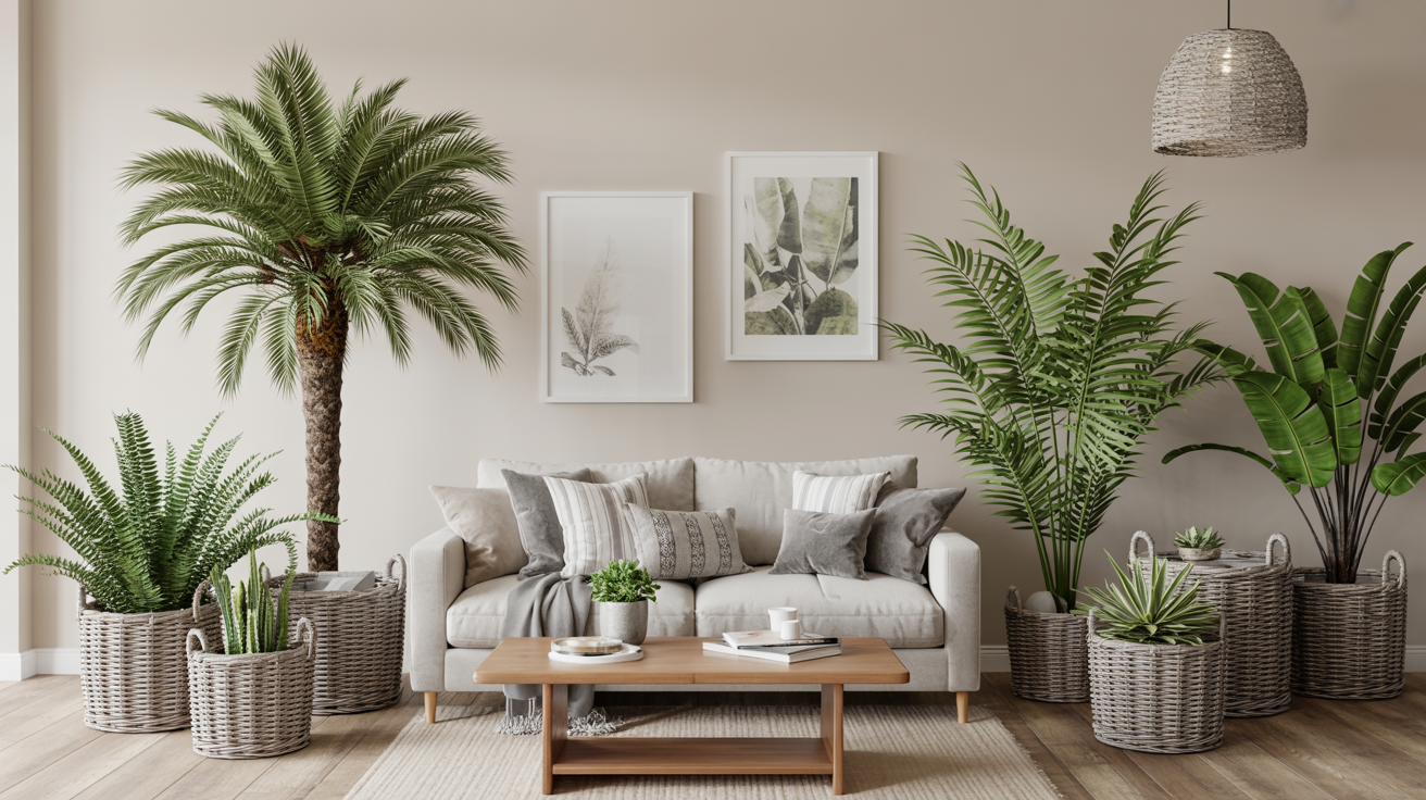 indoor plants with coastal vibes like palms