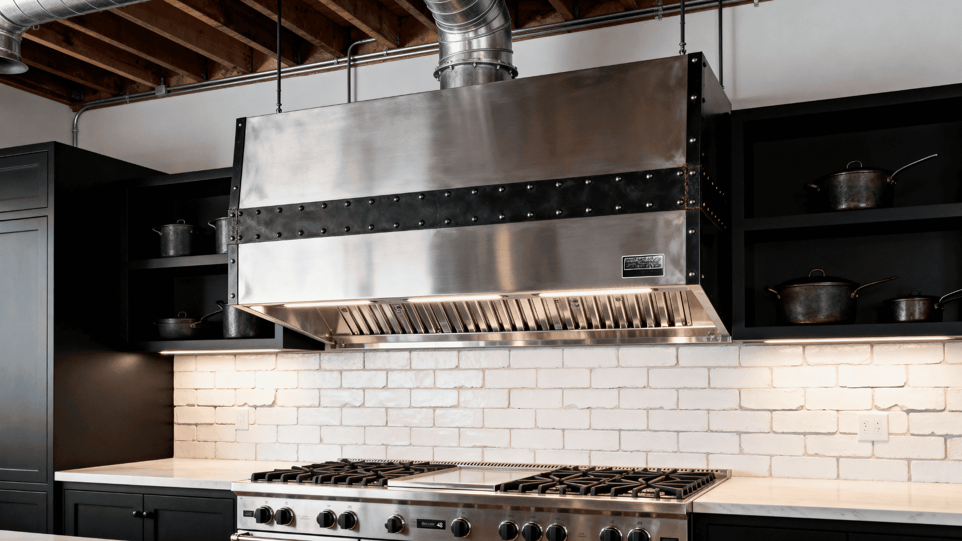 install a statement range hood