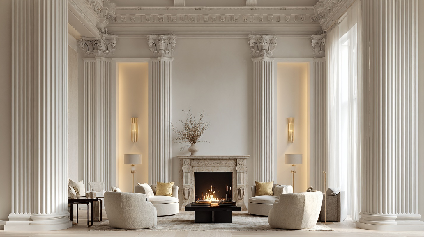 install fluted columns or pilasters