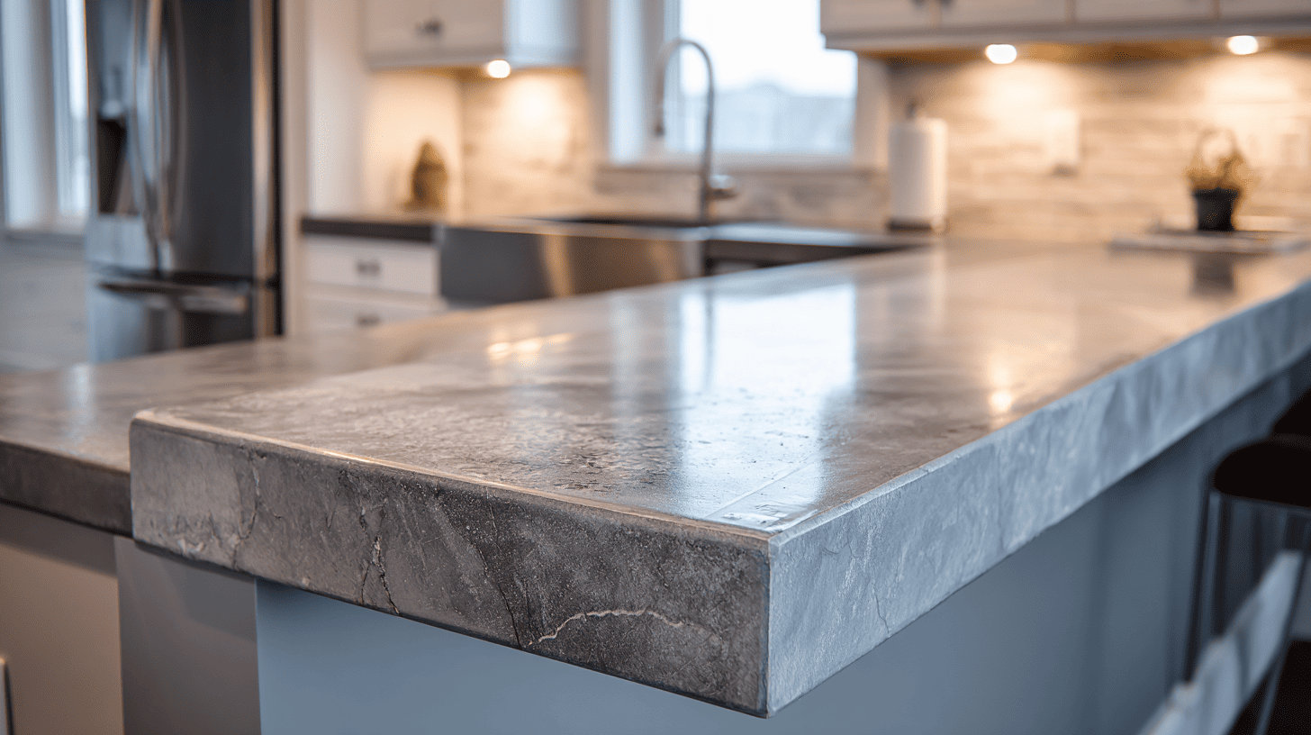 install polished concrete countertops