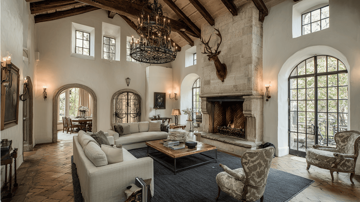 iron chandeliers and sconces with intricate designs