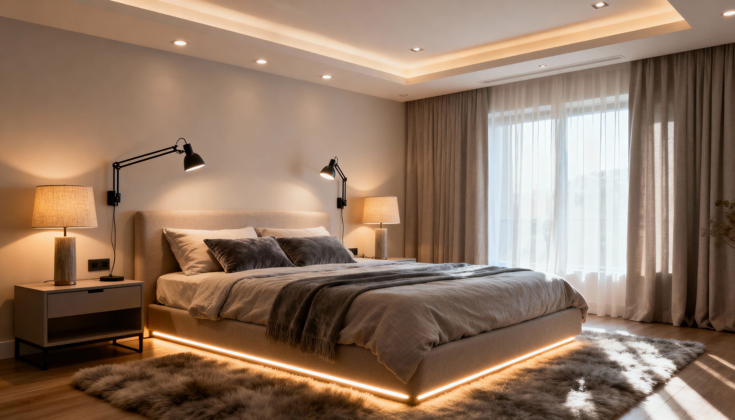 layer lighting for mood