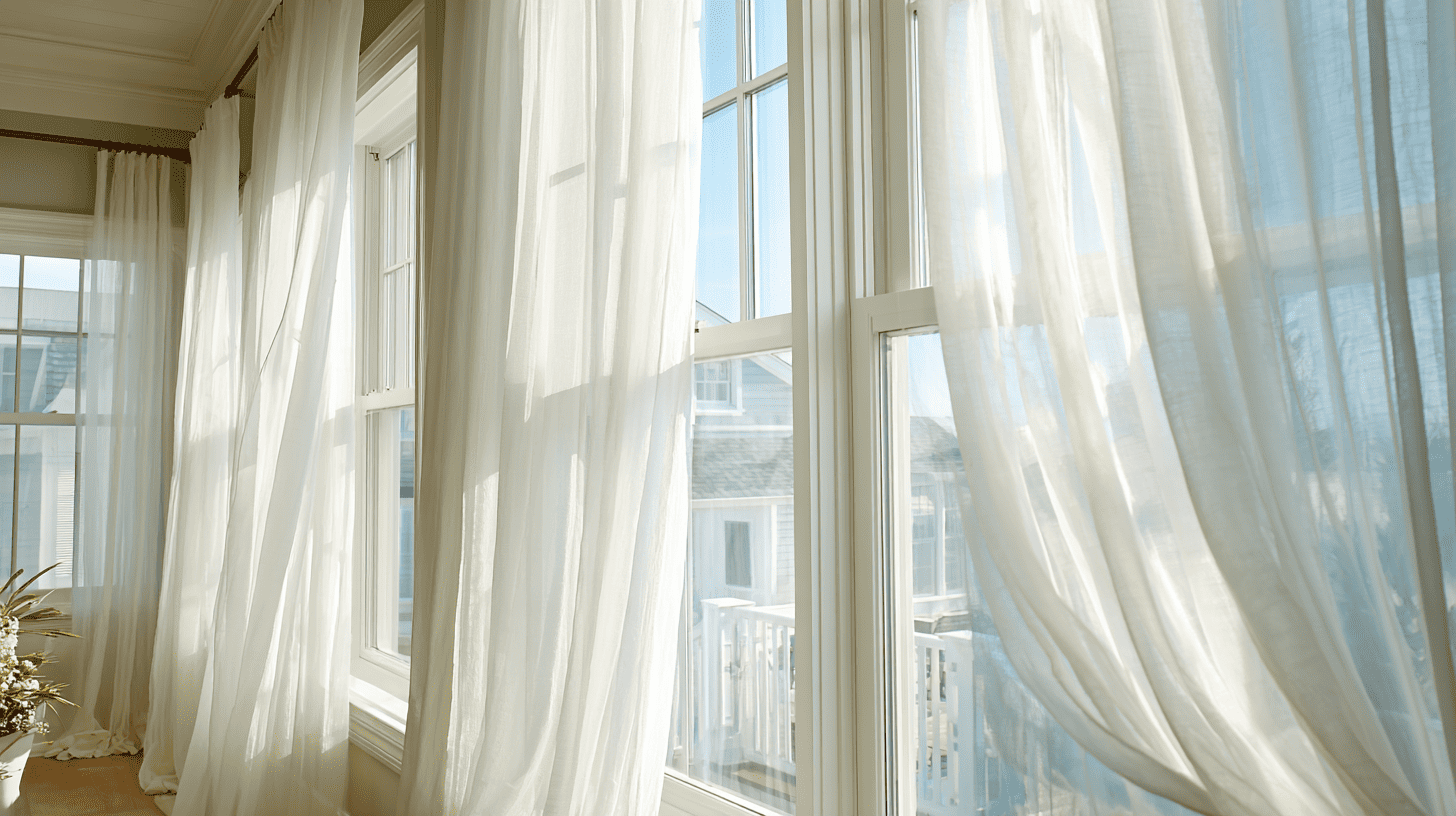 light linen curtains