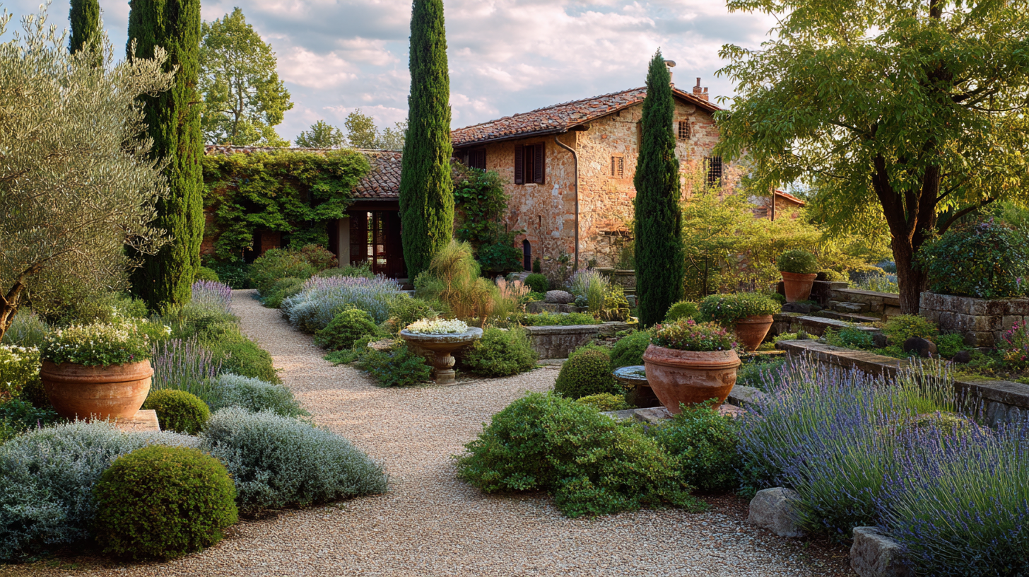 mediterranean landscaping elements