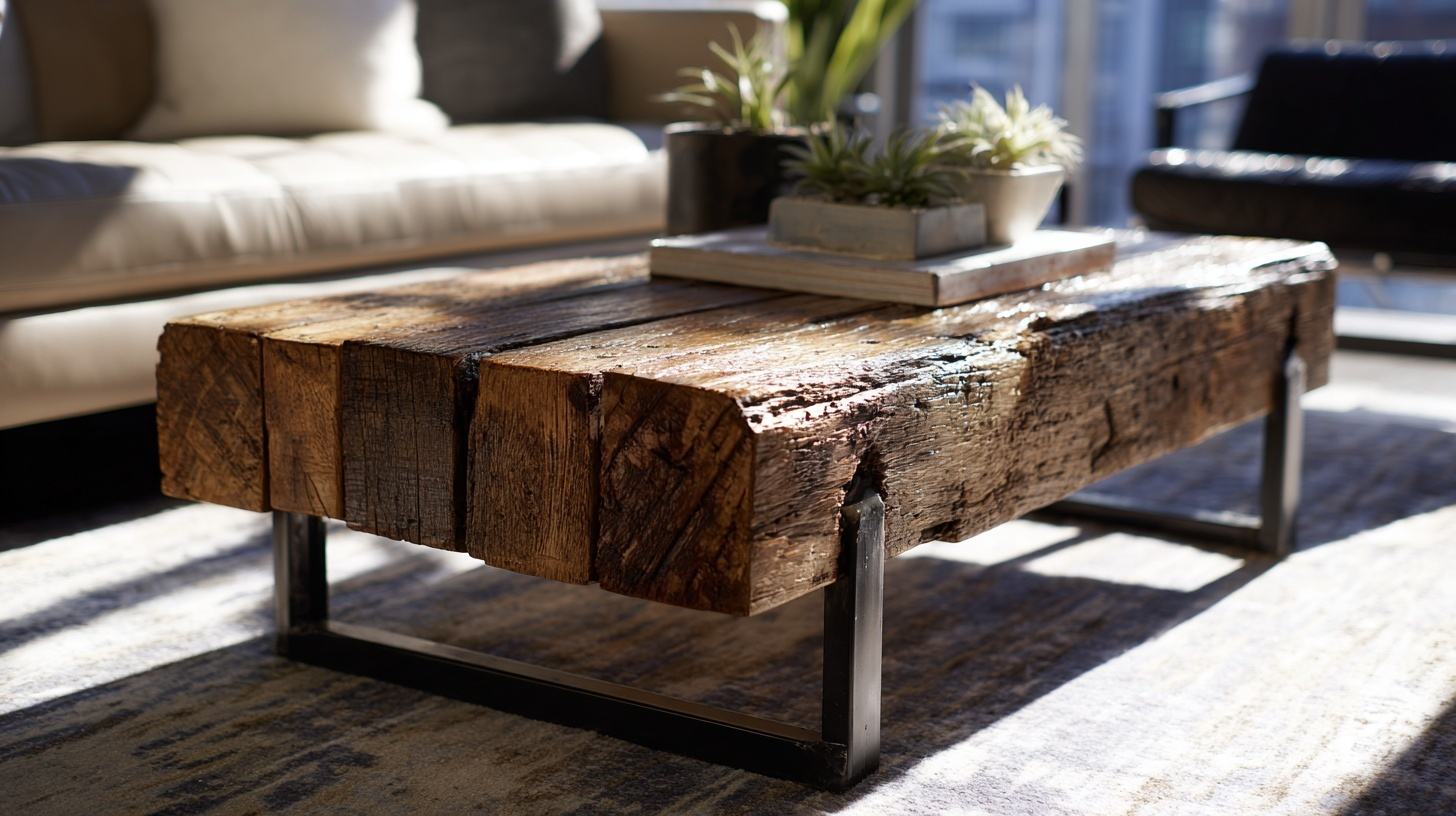 merge natural wood with sleek metal accents