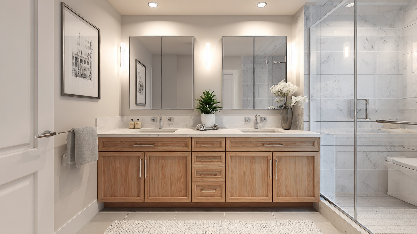 mirrored cabinet doors