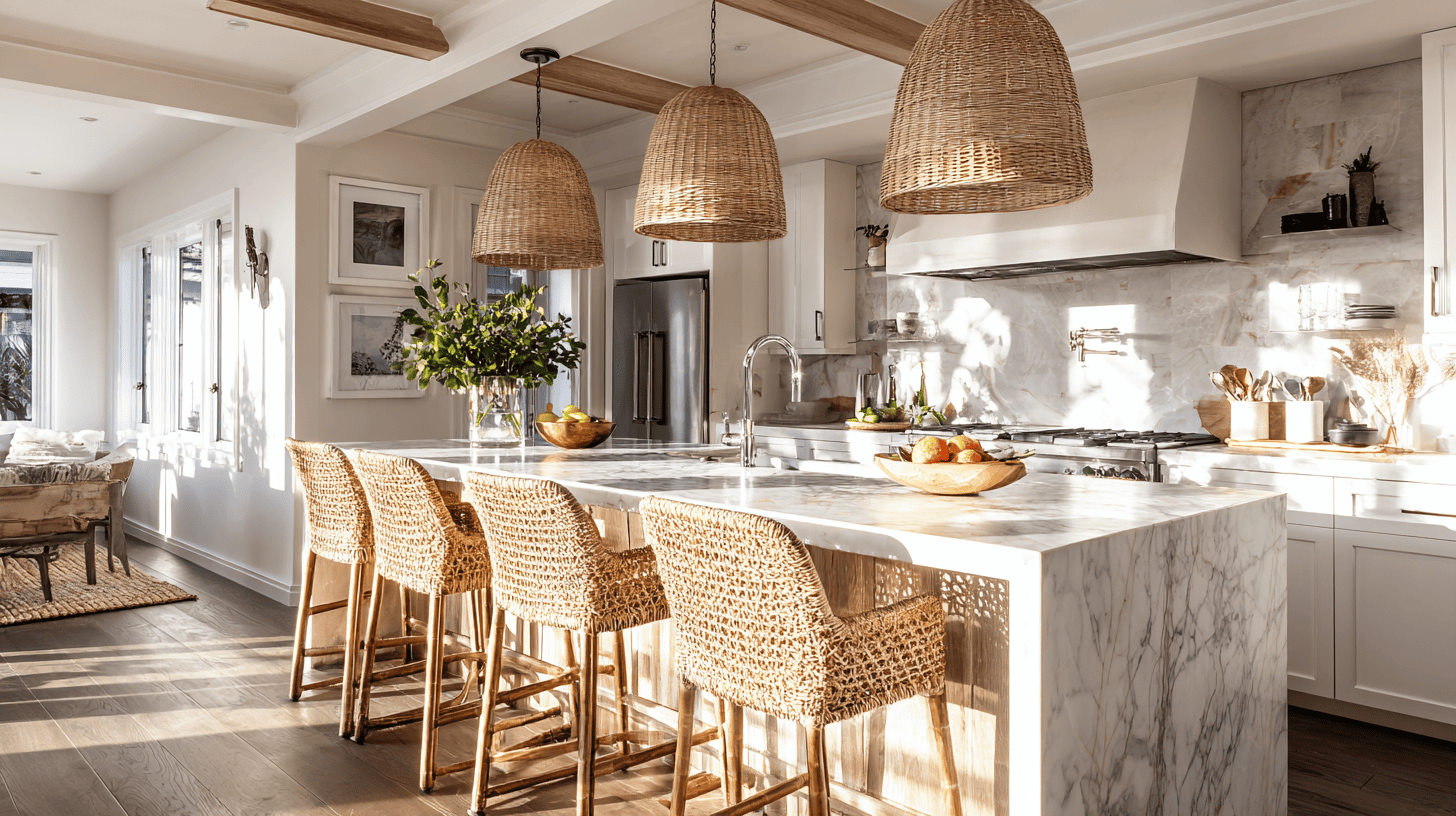 natural fiber pendant lights