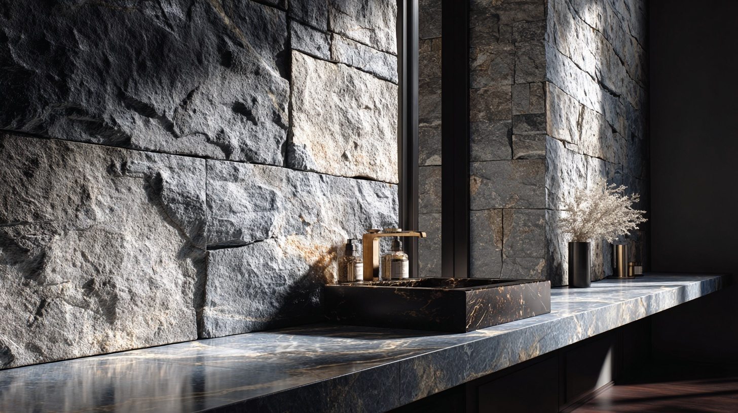 natural stone accents