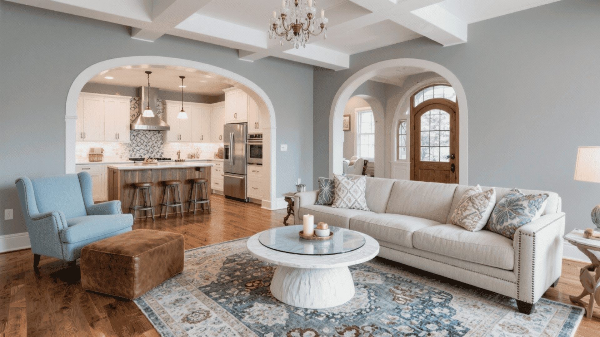 open concept great room layouts