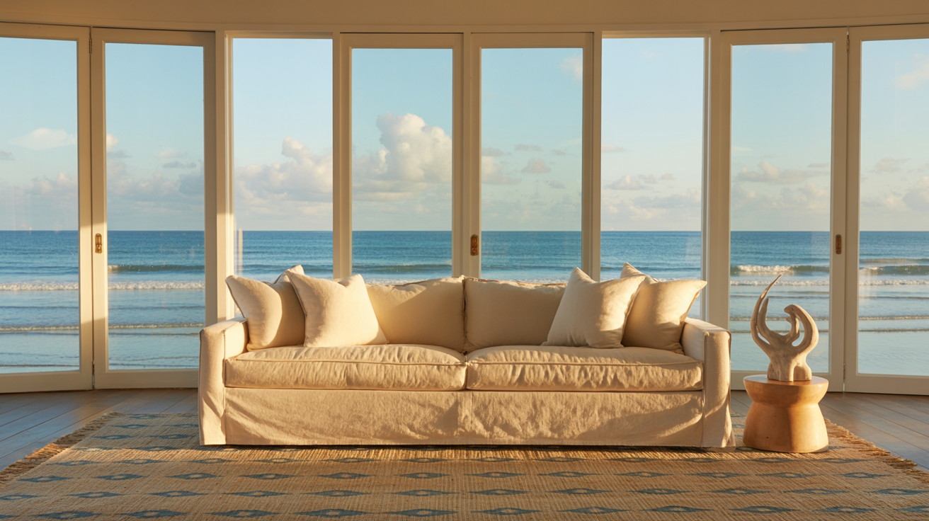 oversized windows to maximize lights