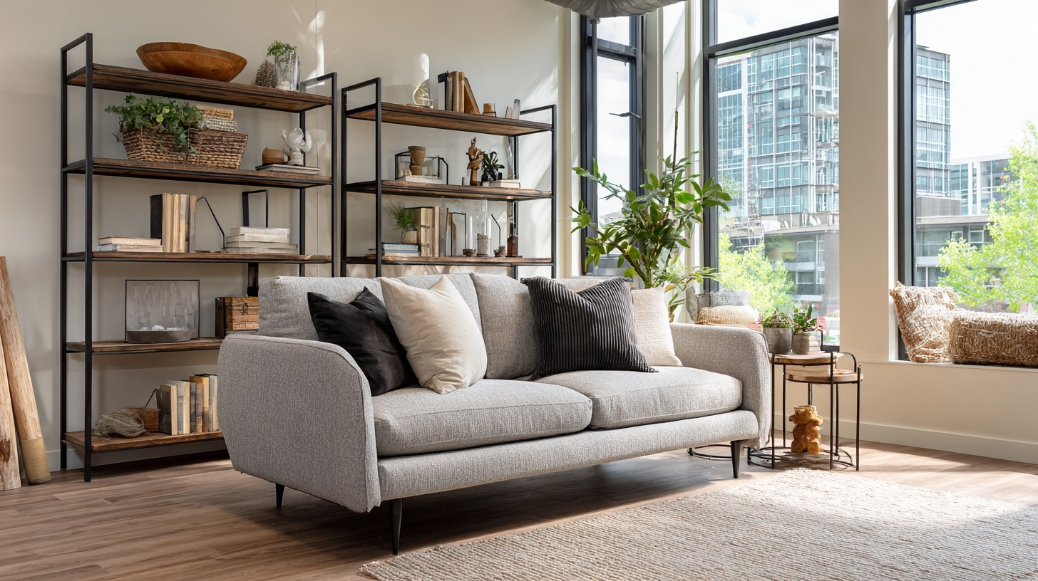 pair mid century modern with industrial elements