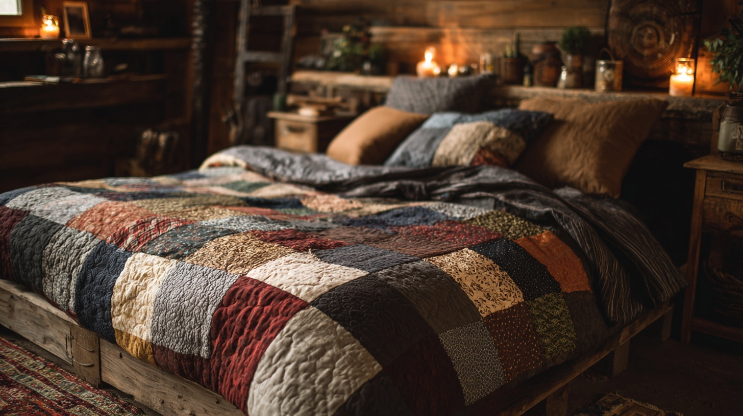 quilted textile accents