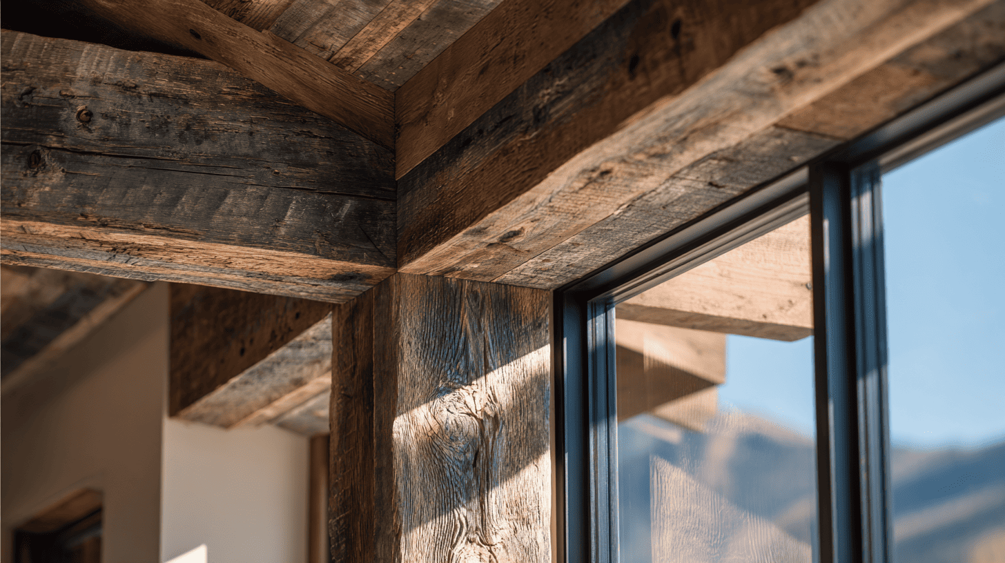 reclaimed timber interior elements