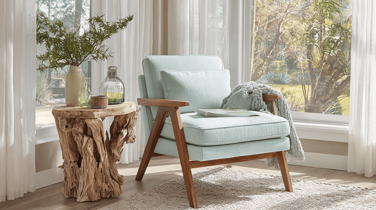 soft pastel upholstery